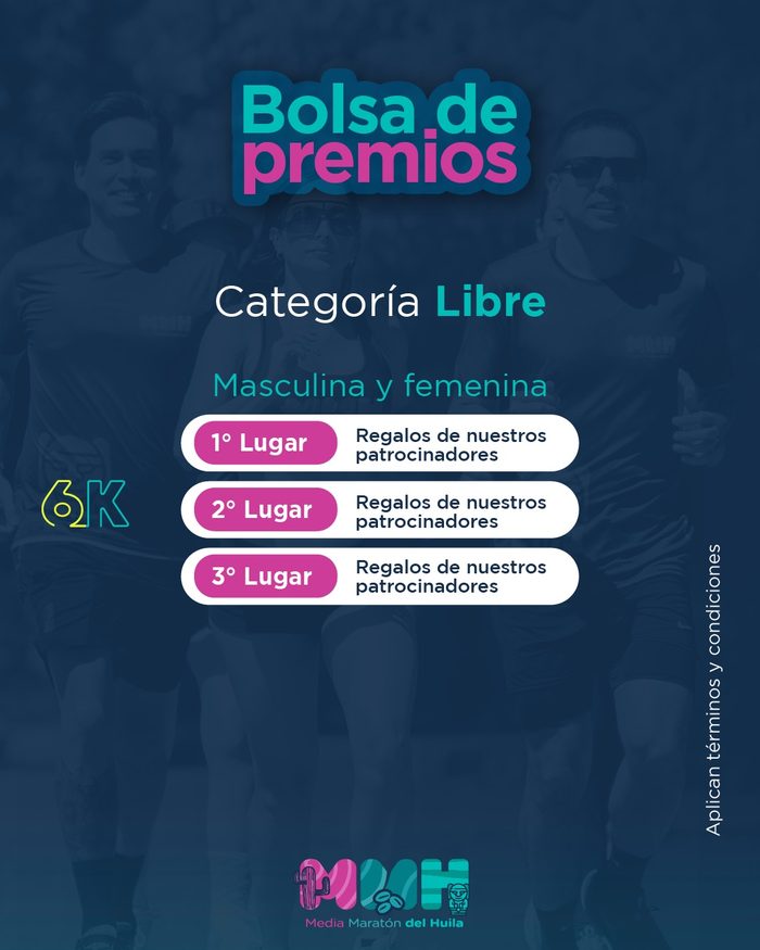 Premios 6K categoría libre